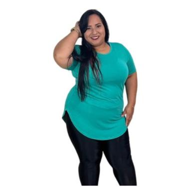 Imagem de Blusa plus size basica tapa bumbum rf:08 - momento confecções, Jade