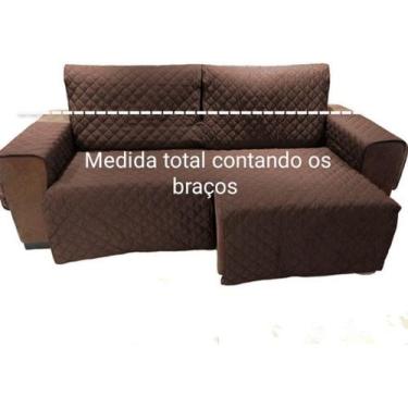 Imagem de Protetor Sofá 2.50m(medindo Com Braços)2 Modulos Retratil e reclinavel