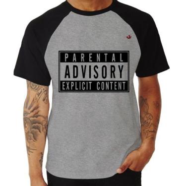 Imagem de Camiseta Raglan Parental Advisory: Explicit Content - Foca na Moda, Ci