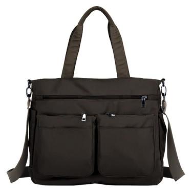 Imagem de Bolsa Feminina Sacola Grande Alça De Ombro Academia Esporte Trabalho P