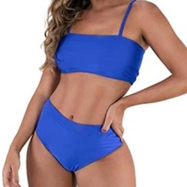 Imagem de Biquíni Hot Pants Top Faixa Calcinha Grande Moda Feminina - Dythelin M