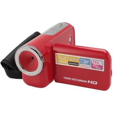 Imagem de Filmadora Com Câmera de Vídeo, Gravador de Câmera Vlogging 1080P 16MP, Filmadora DV Portátil Com Tela Colorida de 2 Polegadas, Gravador de Vídeo Com Zoom Digital 16X (16 GB)
