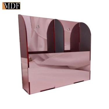 Imagem de Porta Controle em Acrilico Parede ou Mesa com 2 Divisória 15x4x14 Colo