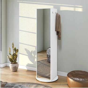 Imagem de Sapateira Esthela com Espelho e Base Giratória Móveis Lopas