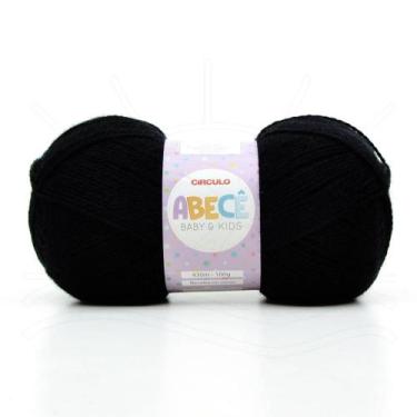 Imagem de Fio Abecê Baby e Kids Círculo 100g, 940 PRETO