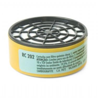 Imagem de Cartucho com filtro rc 202 para mascara semifacial cg 306 - CARBOGRAFI