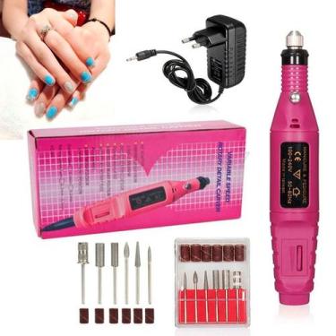 Imagem de Lixador Profissional Portátil 110/220v Elétrico Rosa - BIVOLT