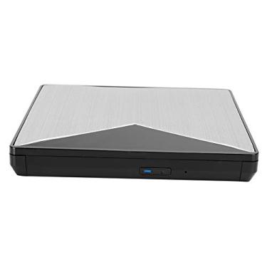 Imagem de Unidade Externa de Cd/Dvd para Laptop, Unidade de Cd Externa de Dvd, Interface Usb Portátil de Liga de Alumínio Usb3.0 para Desktop e Notebook