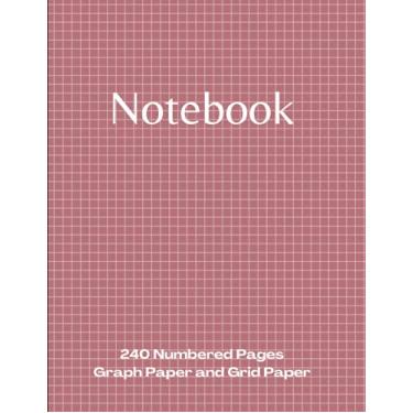 Imagem de Graph Paper Notebook: Project Workbook with 240 Numbered Pages Quad Ruled 5 x 5 Graph Paper and Dot Grid Paper | 8.5" x 11" | PLUS Journal Pages | For Ideas, Notes, Sketches