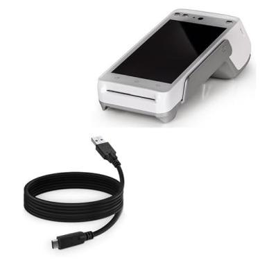 Imagem de Cabo Pax A930, BoxWave [DirectSync – USB 3.0 A para USB 3.1 Tipo C] Cabo de carregamento e sincronização USB C para Pax A930 – 1,8 m – Preto