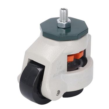 Imagem de Rodízio de Haste Roscada de Ajustável Com Roda de 62 Mm e Almofada de pé, Roda de Nylon para Bancada, Prateleiras, Móveis para Serviços Pesados, Capacidade de 4400LBS, Pés de