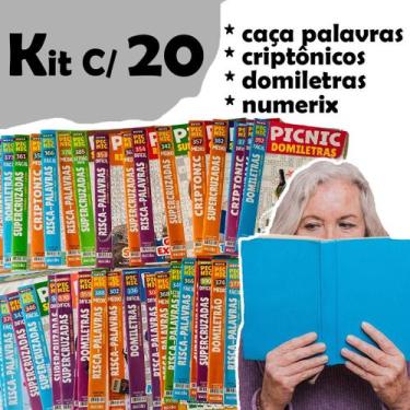 Imagem de Kit C/20 Revistas passatempo Caça Palavras Pic-Nic  - sem repetição - 