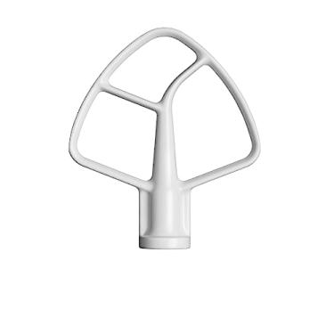 Imagem de KitchenAid Acessório de batedor plano K5THCB para misturadores de cabeça inclinada de 5 Qt, branco