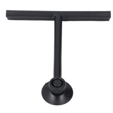 Imagem de Rodo de Chuveiro para Portas de Vidro, Rodo de Janela de Silicone Multifuncional, Rodo de Porta de Chuveiro Reutilizável, Rodo de Vidro de Chuveiro para Portas de Chuveiro (Preto)