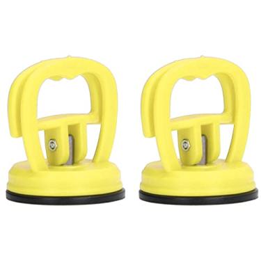 Imagem de Rodo de vidro, 2 peças extrator de ventosa grande puxador de fivela de mão, fivela manual, levantador para cerâmica carro telefone ferramenta de desmontagem extrator de copos vermelhos, azulejos L, e