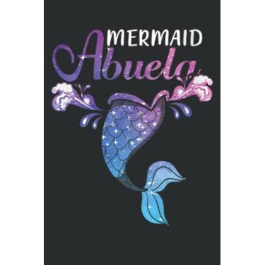Imagem de Mermaid Abuela Mermaid Birthday Party Mother S Day Meme Meme: DOG JOURNAL - 6" x 9", 100 Pages: Wide Ruled Paper Notebook Journal | Pretty Wide Blank ... for Home School College for Writing Notes.