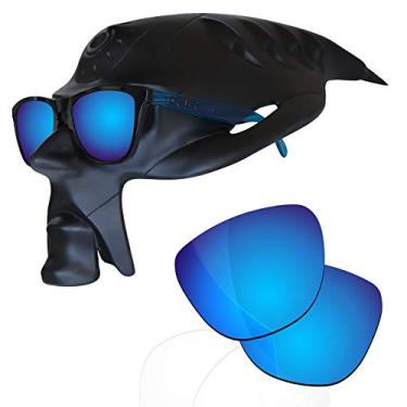 Imagem de RockShell Lentes polarizadas de substituição para óculos de sol Oakley Frogskins OO9013/LX OO2043/Mix OO9428/AF OO9245, Ice Blue Mirrorfirm - Geekpolar, One Size