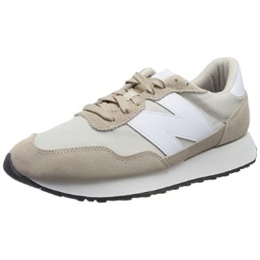 Imagem de New Balance Tênis feminino 237 V1, Cinza consciente, branco/branco, 41
