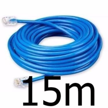Imagem de Cabo de rede 5/10/15/20/30 metros internet Montado rj45 azul - xcell, 
