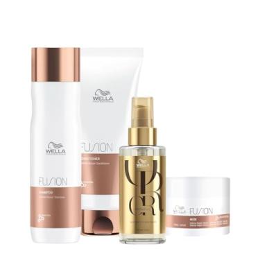 Imagem de Kit Wella Professionals Fusion Reflections Home Care Oil 100 (4 produtos)