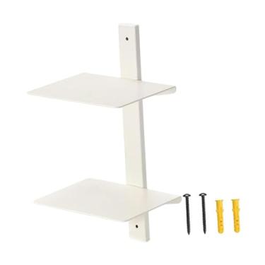 Imagem de Ｂｅｓｇａ Estante flutuante invisível, estante de exibição, ferro, moderna, estante, organizador de livros para cozinha, casa, quarto, decoração, Branco
