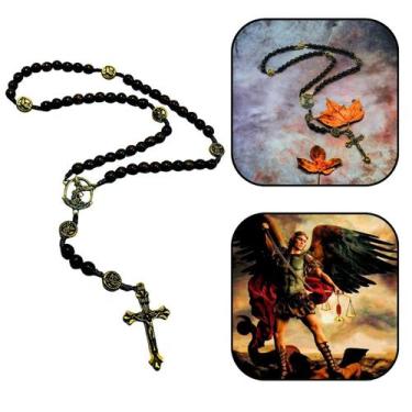 Imagem de Terço Madeira São Miguel Arcanjo Com Crucifixo - FORNECEDOR 3