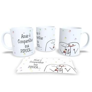 Imagem de Caneca Branca de Porcelana Personalizada Frases Engraçadas Divertidas e Humor Pack12 (Amor é..)