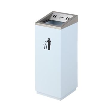 Imagem de Eliminação de pontas de cinzas de cigarros, cinzeiro vertical de aço inoxidável corredor corredor hotel high-end clube lobby coluna de cinzas, para casa pátio cigarros eliminação de bumbum de cinzas