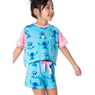 Imagem de Pijama Manga Curta Viscolycra Menina Stitch - Puket, 4