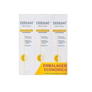 Imagem de Kit 3 Dersani Original Loção Oleosa Corporal 200ml - Megalabs
