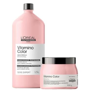 Imagem de Kit L'Oréal Professionnel Serie Expert Vitamino Color Condicionador 1,5L + Máscara 500g (2 Produtos)