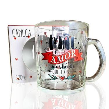 Imagem de Caneca de Vidro 320ml Personalizada Frases Dia das Mães Presente - Win