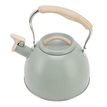 Imagem de Chaleira de chá, Fogão, Assobiando Chaleira de chá Assobiando a Assobio de chá de Aço Inoxidável Com Maçaneta de Engenharia para Indução, Energia Elétrica, Gás e Fogões Radiantes