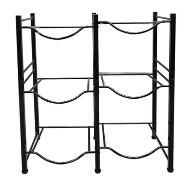 Imagem de Organizador de Rack de Jarros de água, Aço Carbono Destacável 3 Nível 2 Linhas Bulgor de Garrafas de água Porta para o Escritório da Sala de Estar da Cozinha Em Casa Comercial