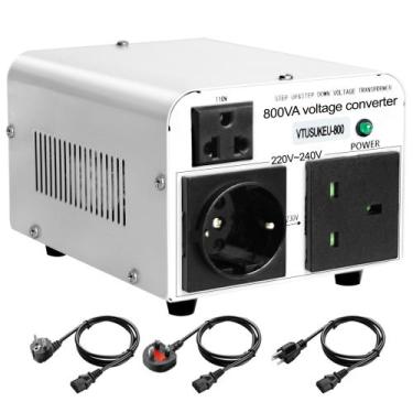 Imagem de Transformador conversor de tensão Yinleader 800W 110V/120V a 220V/240V