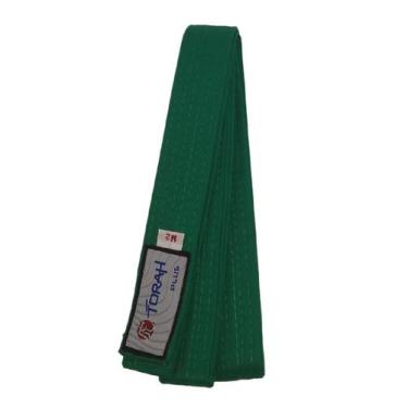 Imagem de Faixa de Judô Karatê Plus Infantil Verde Torah, Verde, M2, Unissex