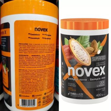 Imagem de Creme de Tratamento Novex Superfood Cacau e Amêndoas 400g