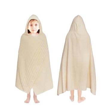 Imagem de ORIGINAL KIDS Envoltório de toalha de banho com capuz - 100% algodão super zero torcido - toalha infantil grande com capuz grande - chuveiro infantil piscina praia - super macia absorvente secagem