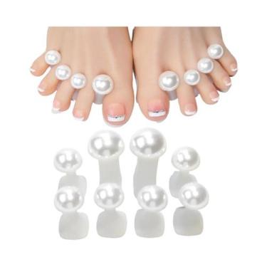 Imagem de Separadores De Dedos Com Design De Flor De Silicone Macio 8 Peças Ferr