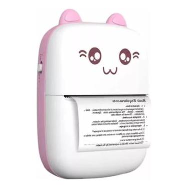 Imagem de Mini impressora térmica Bluetooth portátil sem fio Pocket Pink - kapbo