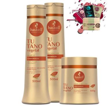 Imagem de Kit Haskell Tutano Shampoo Condicionador Mascara 500g