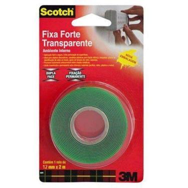 Imagem de Fita Adesiva Dupla Face Fixa uso Interno 12 MM X 02 MT - 3M