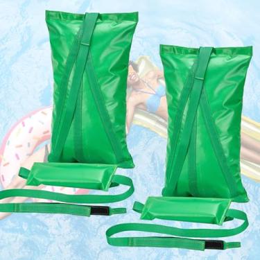 Imagem de MOPHOEXII Bolsa compacta para âncora flutuante de piscina, âncora de areia para boias, jangadas, brinquedos de piscina e infláveis, pacote com 2