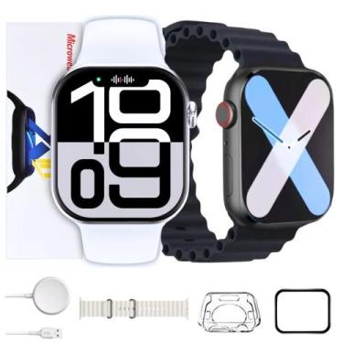 Imagem de Smartwatch S10 Original 2025 com Tela Amoled NFC X10 C/ 2 Pulseiras - 