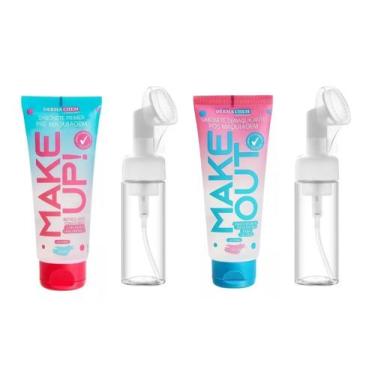 Imagem de Combo Sabonete Facial Pré E Pós + 2 Frasco Pump Espuma 150ml - Dermach