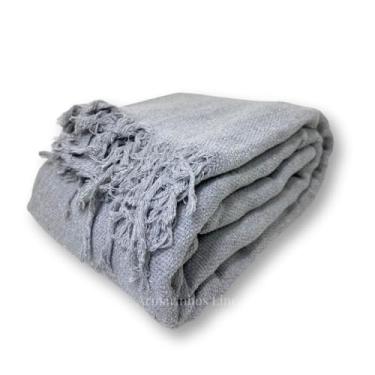 Imagem de Manta para Sofá Cama Gigante Super King 1,80x3,00 metros 100% Algodão Protetor Capa(Cinza Claro)