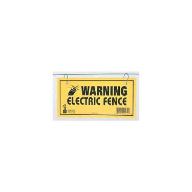 Imagem de Dare Placa de aviso de cerca elétrica Products 1614-3 185809 (pacote com 3), amarelo