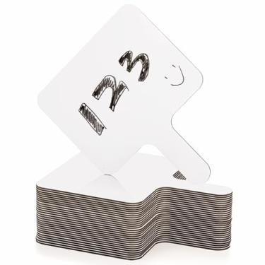 Imagem de Cididu Conjunto de 30 palhetas de resposta apagáveis a seco, quadro branco pequeno, pacote de sala de aula, conjunto de lapboard portátil com borrachas, quadros de remo para estudantes, professores,