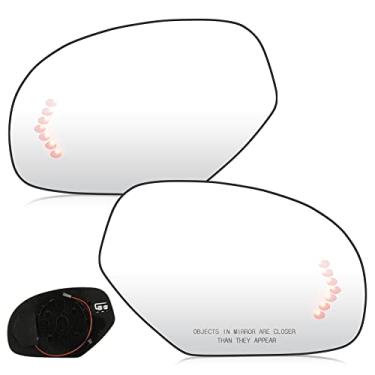 Imagem de Youxmoto Vidro retrovisor do lado esquerdo e do passageiro direito com seta aquecida, substituição para Cadillac Escalade 2007-2014/Chevrolet Avalanche Silverado Suburban/GMC Sierra Yukon, OEM 15874992