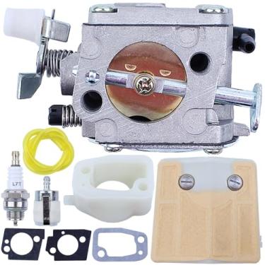 Imagem de AUMEL Linha de filtro de combustível de ar do carburador coletor de admissão com kit de vedação para motosserra Husqvarna 181 288 281 288XP 281XP substitui 503280401.